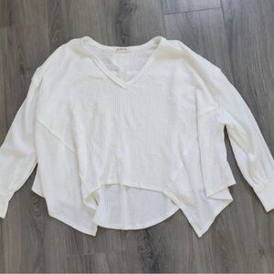 We The Free Coraline Cream Textured Knit